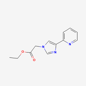 Ethyl 2-(4-pyridin-2-ylimidazol-1-yl)acetate