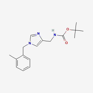 tert-butyl N-[[1-[(2-methylphenyl)methyl]imidazol-4-yl]methyl]carbamate