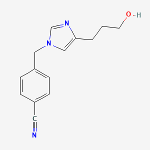 4-[[4-(3-Hydroxypropyl)imidazol-1-yl]methyl]benzonitrile