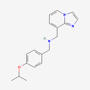 N-(imidazo[1,2-a]pyridin-8-ylmethyl)-1-(4-propan-2-yloxyphenyl)methanamine