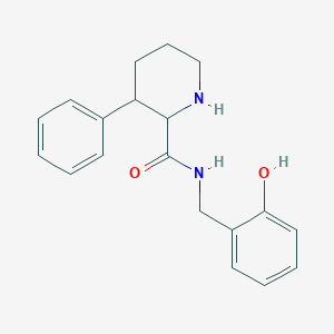 N-[(2-hydroxyphenyl)methyl]-3-phenylpiperidine-2-carboxamide