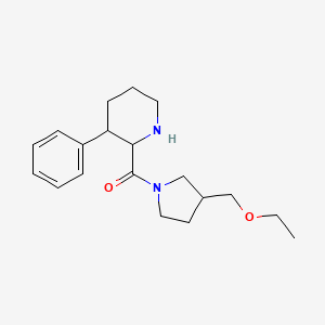 [3-(Ethoxymethyl)pyrrolidin-1-yl]-(3-phenylpiperidin-2-yl)methanone