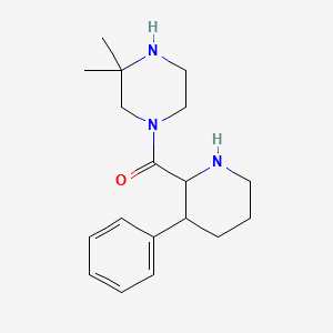 (3,3-Dimethylpiperazin-1-yl)-(3-phenylpiperidin-2-yl)methanone