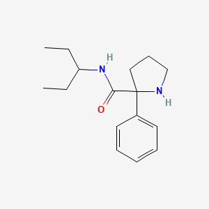 N-pentan-3-yl-2-phenylpyrrolidine-2-carboxamide