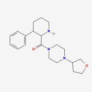 [4-(Oxolan-3-yl)piperazin-1-yl]-(3-phenylpiperidin-2-yl)methanone