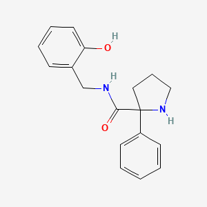 N-[(2-hydroxyphenyl)methyl]-2-phenylpyrrolidine-2-carboxamide