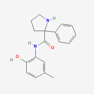 N-(2-hydroxy-5-methylphenyl)-2-phenylpyrrolidine-2-carboxamide