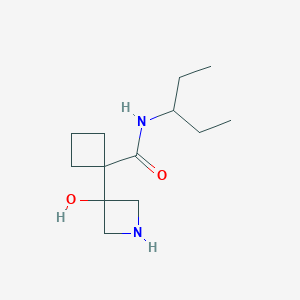 1-(3-hydroxyazetidin-3-yl)-N-pentan-3-ylcyclobutane-1-carboxamide