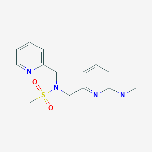 N-[[6-(dimethylamino)pyridin-2-yl]methyl]-N-(pyridin-2-ylmethyl)methanesulfonamide