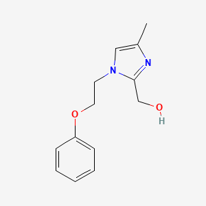 [4-Methyl-1-(2-phenoxyethyl)imidazol-2-yl]methanol