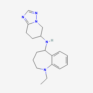 1-ethyl-N-(5,6,7,8-tetrahydro-[1,2,4]triazolo[1,5-a]pyridin-6-yl)-2,3,4,5-tetrahydro-1-benzazepin-5-amine