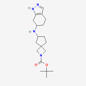 tert-butyl 6-(4,5,6,7-tetrahydro-1H-indazol-6-ylamino)-2-azaspiro[3.4]octane-2-carboxylate