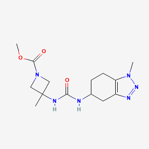 Methyl 3-methyl-3-[(1-methyl-4,5,6,7-tetrahydrobenzotriazol-5-yl)carbamoylamino]azetidine-1-carboxylate