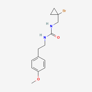 1-[(1-Bromocyclopropyl)methyl]-3-[2-(4-methoxyphenyl)ethyl]urea