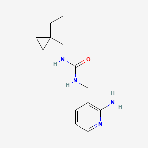 1-[(2-Aminopyridin-3-yl)methyl]-3-[(1-ethylcyclopropyl)methyl]urea