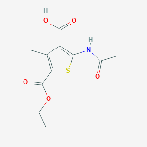 2-Acetamido-5-ethoxycarbonyl-4-methylthiophene-3-carboxylic acid