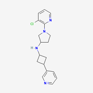 1-(3-chloropyridin-2-yl)-N-(3-pyridin-3-ylcyclobutyl)pyrrolidin-3-amine