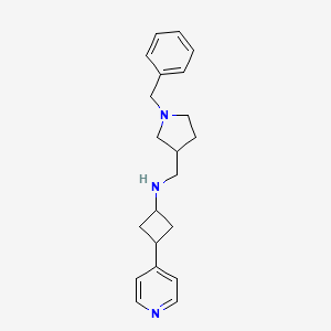 N-[(1-benzylpyrrolidin-3-yl)methyl]-3-pyridin-4-ylcyclobutan-1-amine