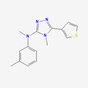 N,4-dimethyl-N-(3-methylphenyl)-5-thiophen-3-yl-1,2,4-triazol-3-amine