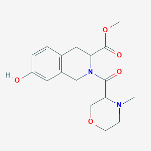 methyl 7-hydroxy-2-(4-methylmorpholine-3-carbonyl)-3,4-dihydro-1H-isoquinoline-3-carboxylate