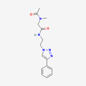 2-[acetyl(methyl)amino]-N-[2-(4-phenyltriazol-1-yl)ethyl]acetamide