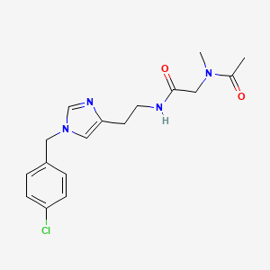 2-[acetyl(methyl)amino]-N-[2-[1-[(4-chlorophenyl)methyl]imidazol-4-yl]ethyl]acetamide