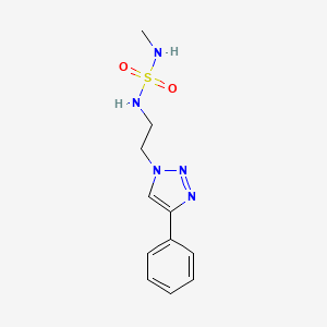 N-(methylsulfamoyl)-2-(4-phenyltriazol-1-yl)ethanamine