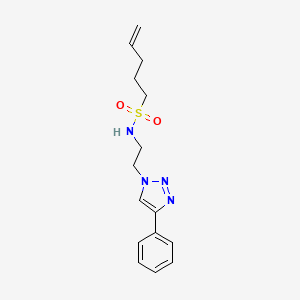 N-[2-(4-phenyltriazol-1-yl)ethyl]pent-4-ene-1-sulfonamide