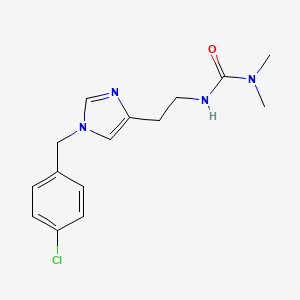 3-[2-[1-[(4-Chlorophenyl)methyl]imidazol-4-yl]ethyl]-1,1-dimethylurea