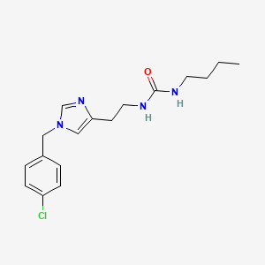 1-Butyl-3-[2-[1-[(4-chlorophenyl)methyl]imidazol-4-yl]ethyl]urea