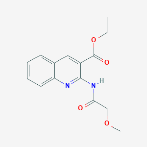 Ethyl 2-[(2-methoxyacetyl)amino]quinoline-3-carboxylate