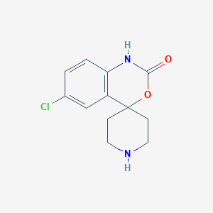 molecular formula C12H13ClN2O2 B073135 6-氯-1,2-二氢-2-氧代螺[4H-3,1-苯并恶嗪-4,4'-哌啶] CAS No. 92926-63-1