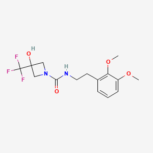 N-[2-(2,3-dimethoxyphenyl)ethyl]-3-hydroxy-3-(trifluoromethyl)azetidine-1-carboxamide