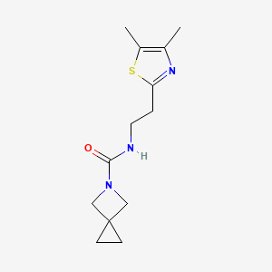 N-[2-(4,5-dimethyl-1,3-thiazol-2-yl)ethyl]-5-azaspiro[2.3]hexane-5-carboxamide