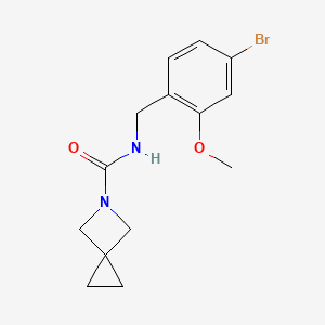 N-[(4-bromo-2-methoxyphenyl)methyl]-5-azaspiro[2.3]hexane-5-carboxamide