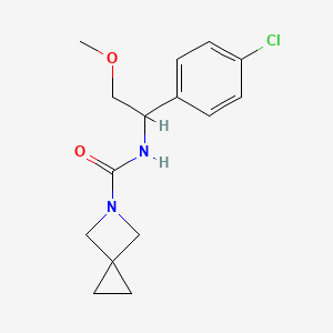 N-[1-(4-chlorophenyl)-2-methoxyethyl]-5-azaspiro[2.3]hexane-5-carboxamide