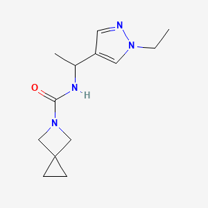 N-[1-(1-ethylpyrazol-4-yl)ethyl]-5-azaspiro[2.3]hexane-5-carboxamide