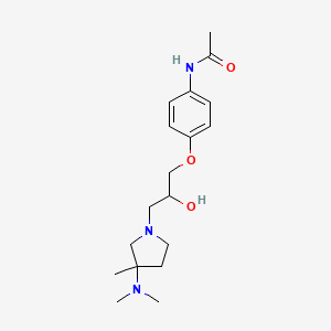 N-[4-[3-[3-(dimethylamino)-3-methylpyrrolidin-1-yl]-2-hydroxypropoxy]phenyl]acetamide