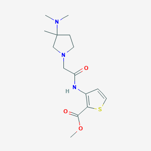 Methyl 3-[[2-[3-(dimethylamino)-3-methylpyrrolidin-1-yl]acetyl]amino]thiophene-2-carboxylate