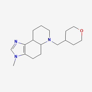 3-methyl-6-(oxan-4-ylmethyl)-5,5a,7,8,9,9a-hexahydro-4H-imidazo[4,5-f]quinoline