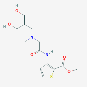 Methyl 3-[[2-[[3-hydroxy-2-(hydroxymethyl)propyl]-methylamino]acetyl]amino]thiophene-2-carboxylate