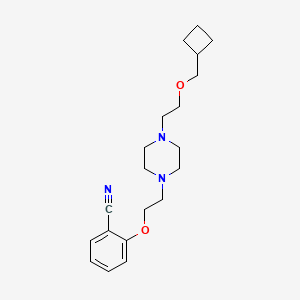 2-[2-[4-[2-(Cyclobutylmethoxy)ethyl]piperazin-1-yl]ethoxy]benzonitrile