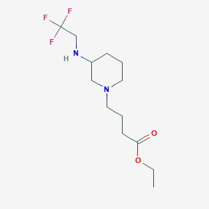 Ethyl 4-[3-(2,2,2-trifluoroethylamino)piperidin-1-yl]butanoate