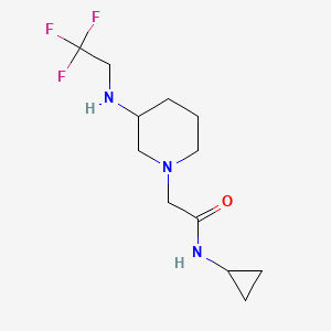 N-cyclopropyl-2-[3-(2,2,2-trifluoroethylamino)piperidin-1-yl]acetamide