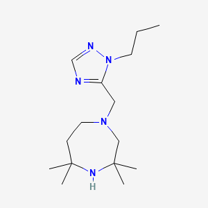 3,3,5,5-Tetramethyl-1-[(2-propyl-1,2,4-triazol-3-yl)methyl]-1,4-diazepane