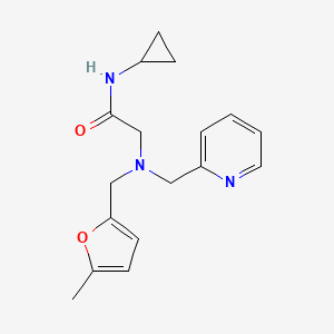 N-cyclopropyl-2-[(5-methylfuran-2-yl)methyl-(pyridin-2-ylmethyl)amino]acetamide