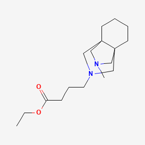 Ethyl 4-(11-methyl-8,11-diazatricyclo[4.3.3.01,6]dodecan-8-yl)butanoate