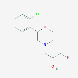 1-[2-(2-Chlorophenyl)morpholin-4-yl]-3-fluoropropan-2-ol