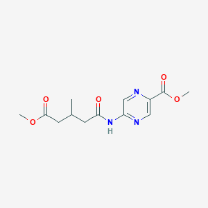 Methyl 5-[(5-methoxy-3-methyl-5-oxopentanoyl)amino]pyrazine-2-carboxylate