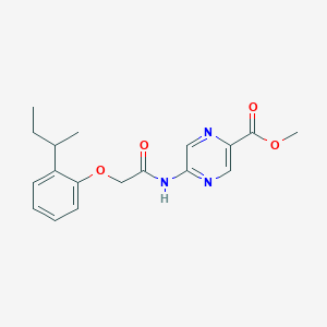 Methyl 5-[[2-(2-butan-2-ylphenoxy)acetyl]amino]pyrazine-2-carboxylate